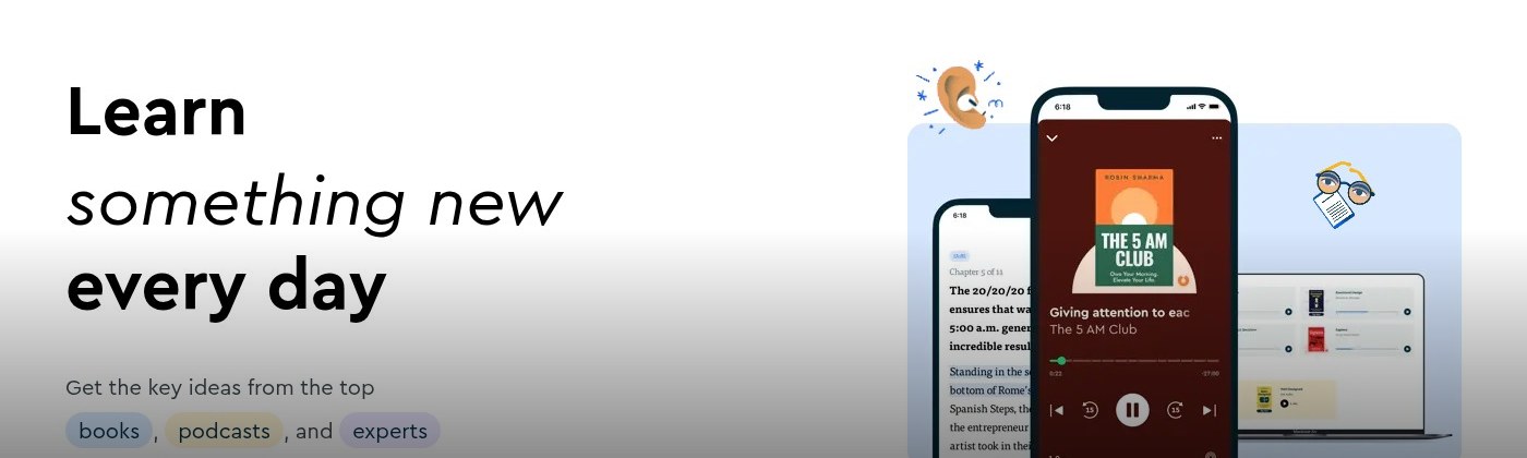 Blinkist cashback banner