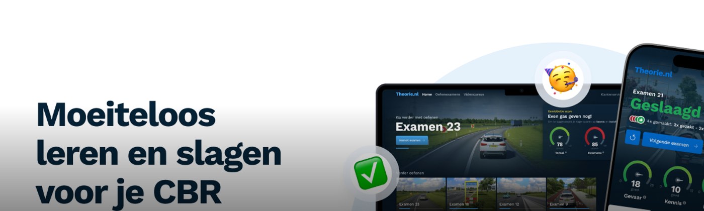 Theorie.nl cashback banner